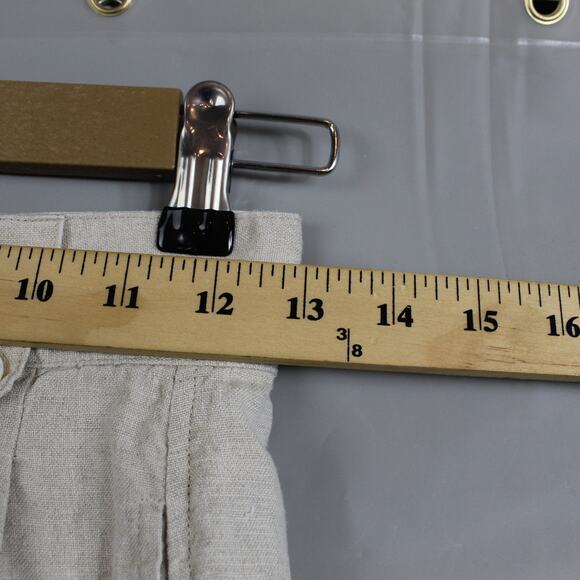 Alex Mill Shorts Womens 2 Pleated Linen Flax Summer Old Money Quiet Luxury Retro - Picture 10 of 13